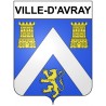 Pegatinas escudo de armas de Annecy adhesivo de la etiqueta engomada
