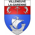 Villeneuve-la-Garenne Sticker wappen, gelsenkirchen, augsburg, klebender aufkleber