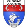 Villeneuve-la-Garenne 92 ville Stickers blason autocollant adhésif