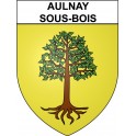 Aulnay-sous-Bois 93 ville Stickers blason autocollant adhésif