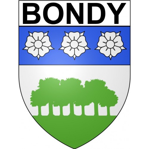 Bondy 93 ville Stickers blason autocollant adhésif