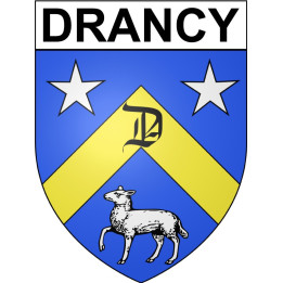 Pegatinas escudo de armas de Annecy adhesivo de la etiqueta engomada
