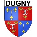 Dugny 93 ville Stickers blason autocollant adhésif