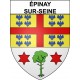 épinay-sur-Seine 93 ville Stickers blason autocollant adhésif