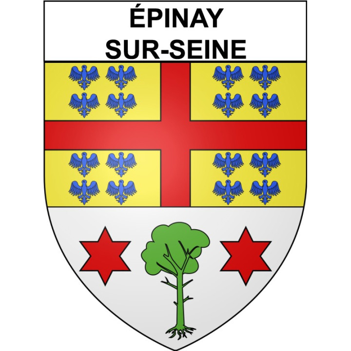 épinay-sur-Seine 93 ville Stickers blason autocollant adhésif