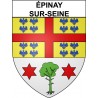 épinay-sur-Seine 93 ville Stickers blason autocollant adhésif