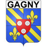 Pegatinas escudo de armas de Annecy adhesivo de la etiqueta engomada
