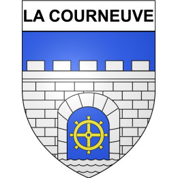 Pegatinas escudo de armas de Annecy adhesivo de la etiqueta engomada