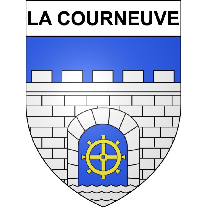 Pegatinas escudo de armas de Annecy adhesivo de la etiqueta engomada
