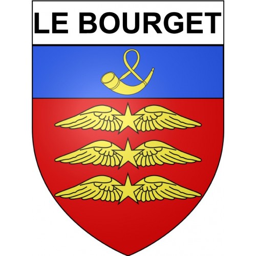 Le Bourget 93 ville Stickers blason autocollant adhésif