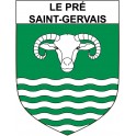 Le Pré-Saint-Gervais 93 ville Stickers blason autocollant adhésif