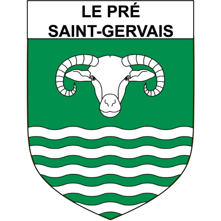 Pegatinas escudo de armas de Annecy adhesivo de la etiqueta engomada