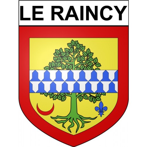 Le Raincy 93 ville Stickers blason autocollant adhésif