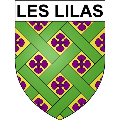 Les Lilas 93 ville Stickers blason autocollant adhésif