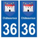 36 Châteauroux blason autocollant plaque stickers ville