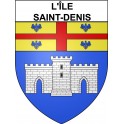 L'Île-Saint-Denis 93 ville Stickers blason autocollant adhésif