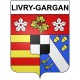 Livry-Gargan 93 ville Stickers blason autocollant adhésif
