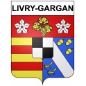 Livry-Gargan 93 ville Stickers blason autocollant adhésif