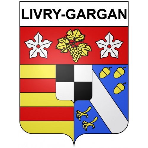 Livry-Gargan 93 ville Stickers blason autocollant adhésif