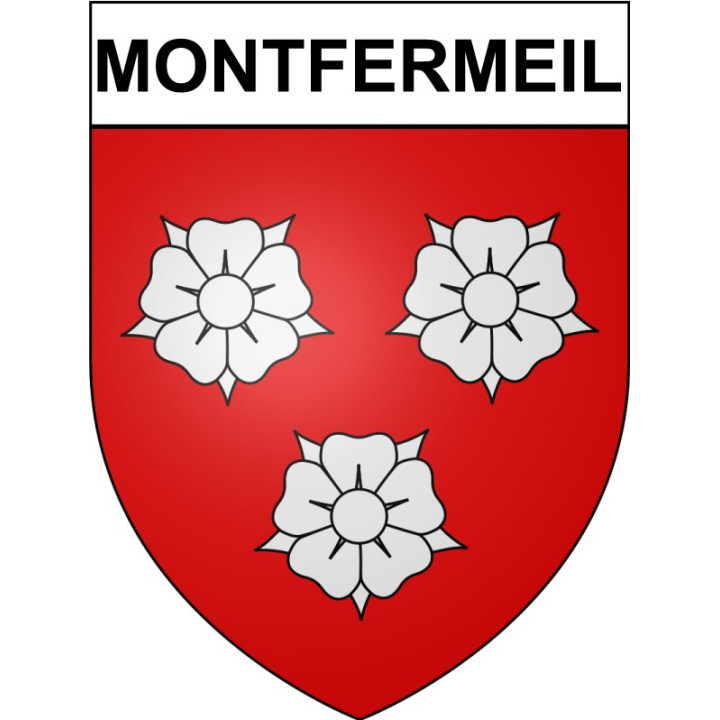 Pegatinas escudo de armas de Annecy adhesivo de la etiqueta engomada
