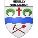Neuilly-sur-Marne 93 ville Stickers blason autocollant adhésif