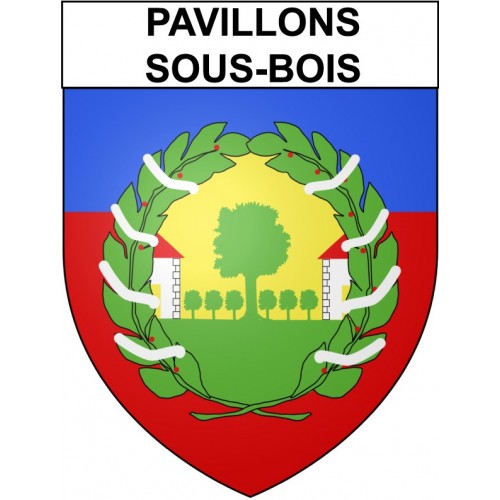 Pavillons-sous-Bois 93 ville Stickers blason autocollant adhésif