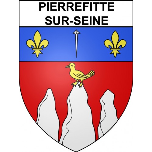 Pierrefitte-sur-Seine 93 ville Stickers blason autocollant adhésif