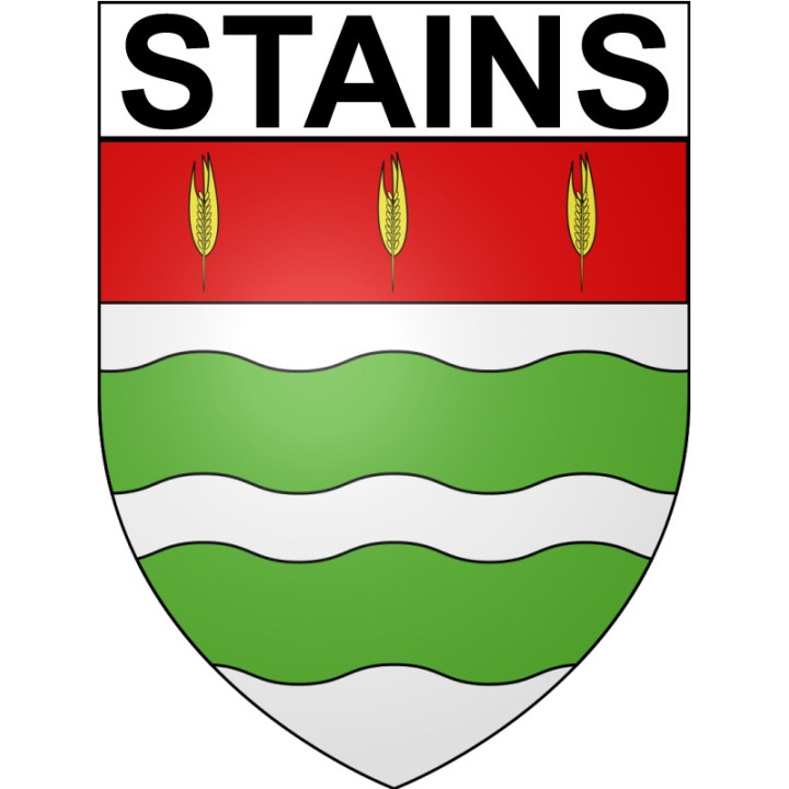 Stains 93 ville Stickers blason autocollant adhésif