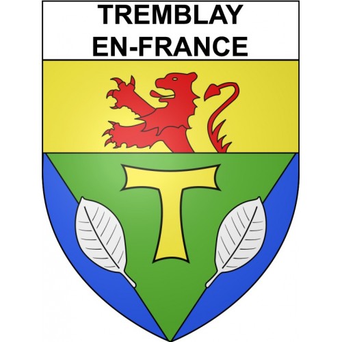 Tremblay-en-France 93 ville Stickers blason autocollant adhésif