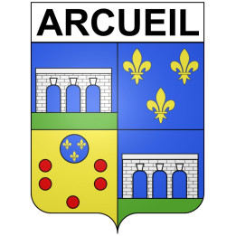 Arcueil 94 ville Stickers blason autocollant adhésif
