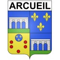 Arcueil 94 ville Stickers blason autocollant adhésif