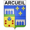 Pegatinas escudo de armas de Annecy adhesivo de la etiqueta engomada