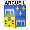Pegatinas escudo de armas de Annecy adhesivo de la etiqueta engomada