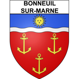 Bonneuil-sur-Marne 94 ville Stickers blason autocollant adhésif
