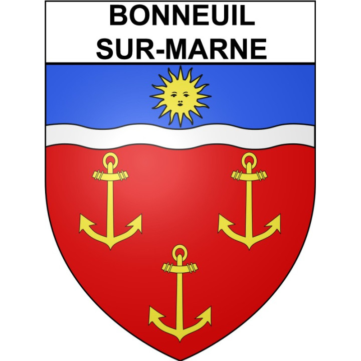 Bonneuil-sur-Marne 94 ville Stickers blason autocollant adhésif