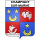 Champigny-sur-Marne 94 ville Stickers blason autocollant adhésif