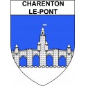 Charenton-le-Pont 94 ville Stickers blason autocollant adhésif