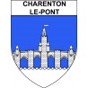 Charenton-le-Pont 94 ville Stickers blason autocollant adhésif