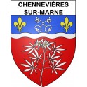 Chennevières-sur-Marne 94 ville Stickers blason autocollant adhésif