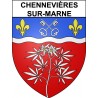 Chennevières-sur-Marne 94 ville Stickers blason autocollant adhésif