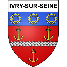 Pegatinas escudo de armas de Annecy adhesivo de la etiqueta engomada