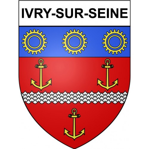 Pegatinas escudo de armas de Annecy adhesivo de la etiqueta engomada