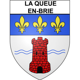 La Queue-en-Brie 94 ville Stickers blason autocollant adhésif