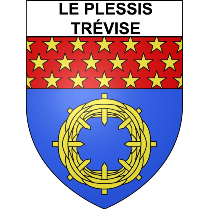 Le Plessis-Trévise 94 ville Stickers blason autocollant adhésif