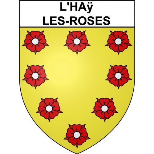 L'Haÿ-les-Roses 94 ville Stickers blason autocollant adhésif