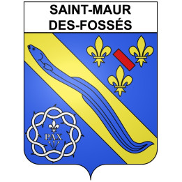 Saint-Maur-des-Fossés 94 ville Stickers blason autocollant adhésif