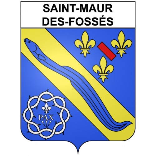 Pegatinas escudo de armas de Annecy adhesivo de la etiqueta engomada