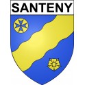 Santeny 94 ville Stickers blason autocollant adhésif