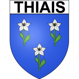Pegatinas escudo de armas de Annecy adhesivo de la etiqueta engomada