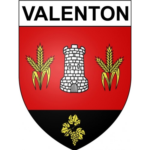 Valenton 94 ville Stickers blason autocollant adhésif